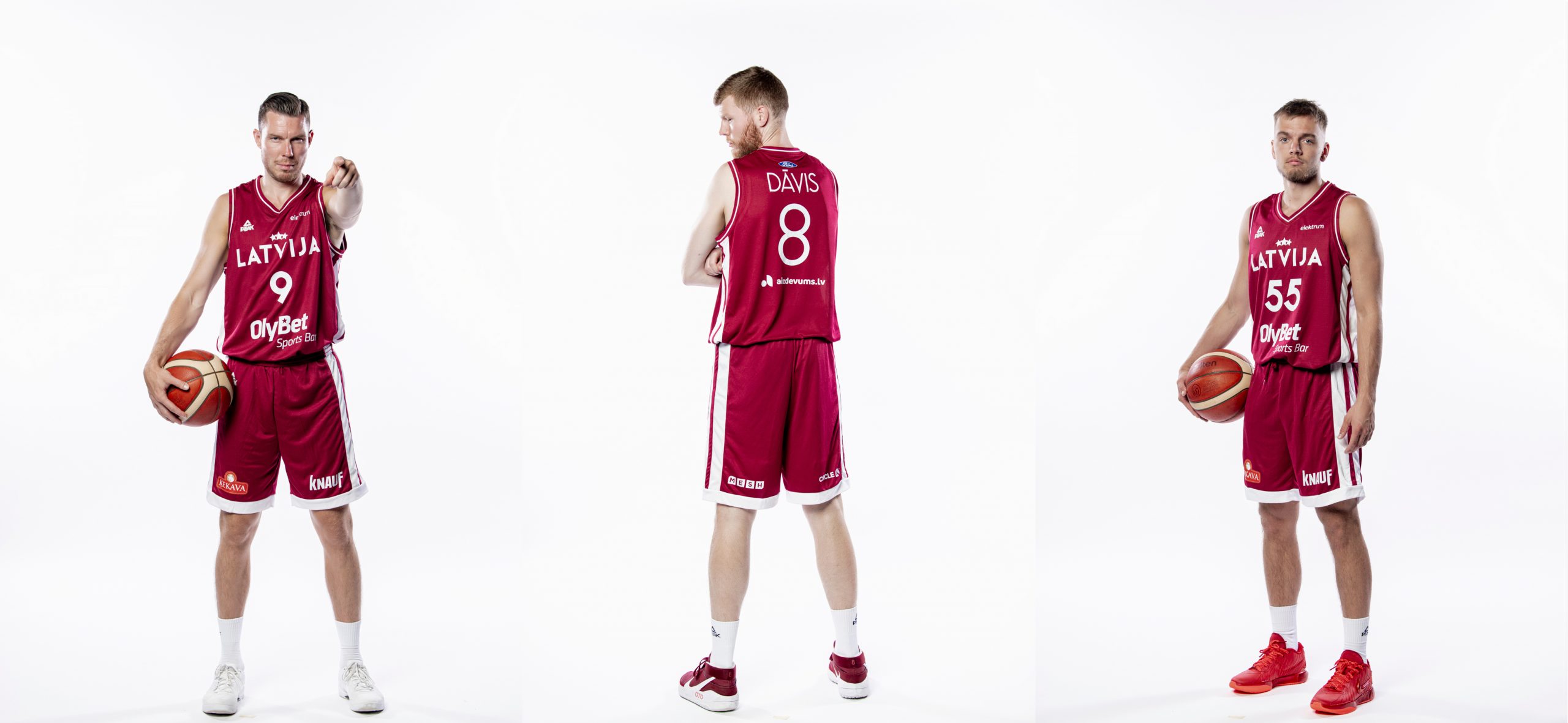 Игроки сборной Латвии по баскетболу