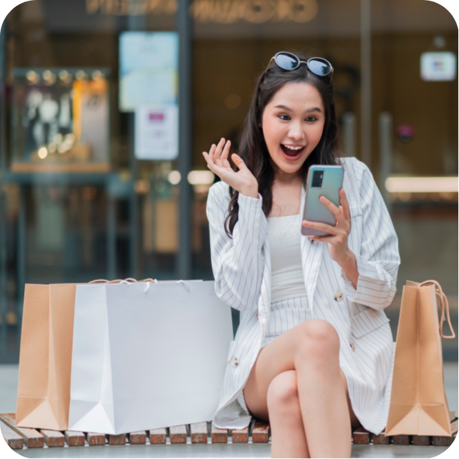 Sieviete izbrīnīta par melnās piektdienas atlaidēm