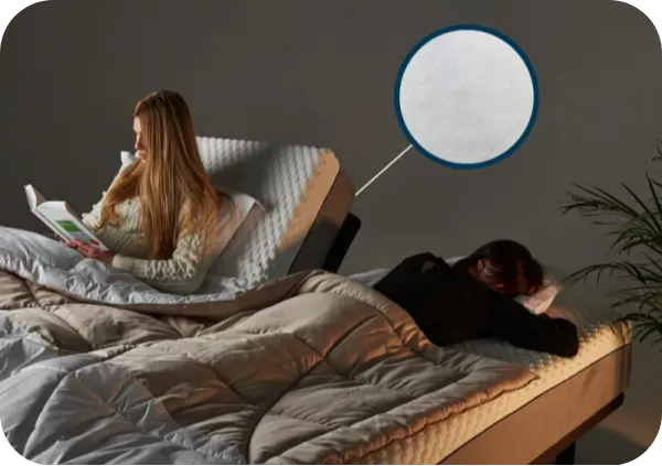 Askon divdaļīga divvietīga gulta