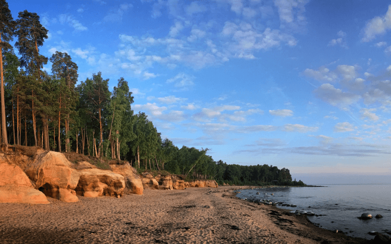 Морское побережье в Видземе Морское побережье в Видземе