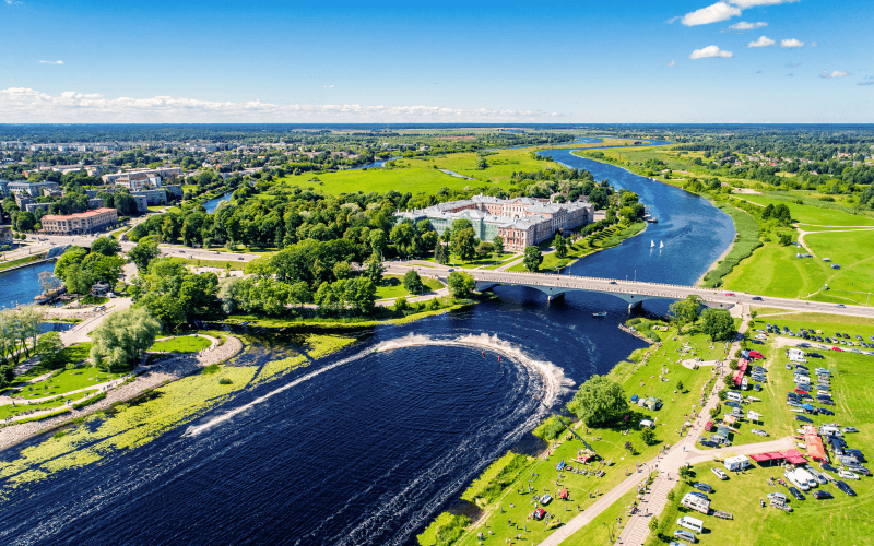 Jelgava no putna lidojuma